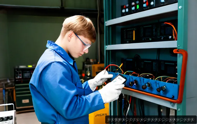 Home 17 에너지기술 실기 시험 실수 방지 팁 - Photorealistic vocational energy technology practical exam workshop in Russia, focused young adult t...